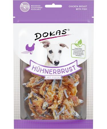 Buy Doka's Grain-Free Premium Dog Snacks - Chicken & Fish 8 x 70g Pack | Healthy Treats for Dogs - Buy Online on SooperMarket.com