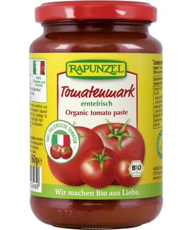 Rapunzel organic tomato paste single concentrated 22% dry matter (6 x 360 gr) 360 g (pack of 6)