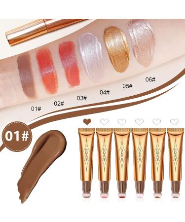 Contour Beauty Wand - Liquid Face Concealer with Cushion Applicator for Natural Matte Finish - Lightweight and Blendable Cream Contouring Stick - Cruelty-Free - 01 Contouring Pen - Buy Online on SooperMarket.com