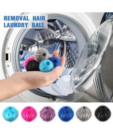 Pet Hair Remover Laundry Balls - Reusable Dryer Balls for Lint Removal - 6 Colors (12 count) - Buy Online on SooperMarket.com