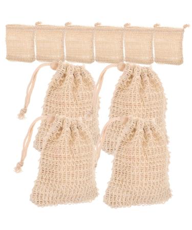 Mikinona 10pcs Net Bathing Soap Pouch Exfoliating Scrub Towel Bathing Supply Soap Foaming Ramie