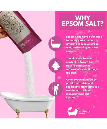 Eco Bath London Derma Bittersalz 500g - Sandalwood & Bergamot Magnesium Bath Salt for Post-Workout Relaxation - Buy Online on SooperMarket.com