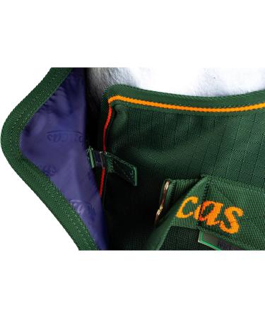 Marengos by Bucas 1200d Irish Turnout Blanket | Waterproof Rain & Transition Ceiling | Green/Orange 125cm (No Filling) - Buy Online on SooperMarket.com
