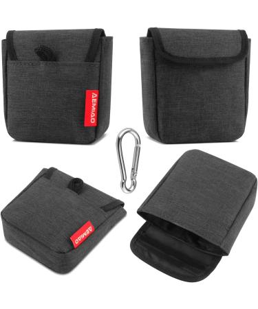 AEMIAO Dog Treat Pouch - Small Magnetic Closure Training Bag for Pet Puppy Walking - Includes Carabiner - Grey - Buy Online on SooperMarket.com