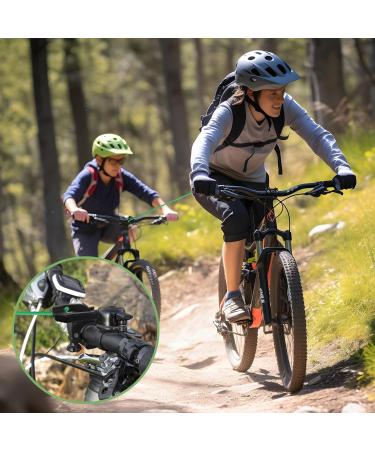Schappe Rope Bike for Children - 2.5m Retractable Tow Rope System | 500 lbs Capacity | Safe Parent-Child Bike Towing Belt - Buy Online on SooperMarket.com