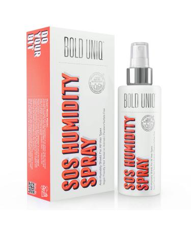 BOLD UNIQ Anti-Humidity Spray - Leave-in Product - Heat Activated Treatment for Static Control - Straight Wavy Curly Frizzy Dry & Damaged Hair PETA Approved Vegan & Cruelty Free 5.9 Fl.Oz