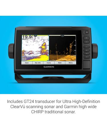 Garmin ECHOMAP UHD 74Cv 7 Touchscreen Chartplotter with U.S. BlueChart G3 and GT24UHD-TM Transducer - Buy Online on SooperMarket.com