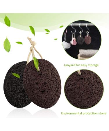 2 Pcs Pumice Stone Dead Hard Skin Callus Remover for Feet/Hands/Body 2 Different Coarse Levels Foot Scrubber Stone with Dry Bath Brush - Buy Online on SooperMarket.com