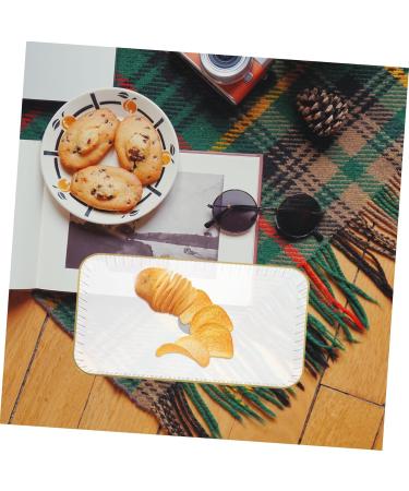 ABOOFAN 1pc Tray Christmas Platter Christmas Plates Candy Serve Holder Candy Container Decorate Household 31.3X18.1X2.4CM Transparent Color - Buy Online on SooperMarket.com