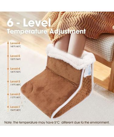 Topincn Heated Foot Pillow - 6-Speed Electric Warmer for Men & Women | Intelligent Constant Temperature & Timing (EU 220V) - Buy Online on SooperMarket.com
