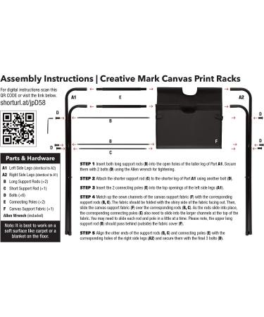 Creative Mark Folding Canvas Print Rack - Portable Artist Gallery Display for Artwork, Prints, and Canvas - Jumbo Size - Buy Online on SooperMarket.com