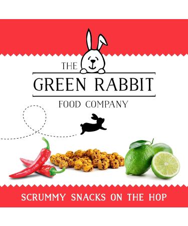 Green Rabbit Gluten Free Roasted Chickpeas Sriracha & Lime 6x 60g - High Protein & Fiber, Low Fat, Sugar, Calories - Vegetarian & Vegan Friendly - Buy Online on SooperMarket.com