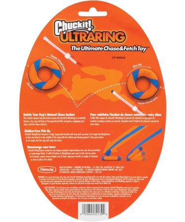 Chuckit! Ultra Ring Flying Disc - High Visibility Rubber Dog Toy for Throw and Fetch - Buy Online on SooperMarket.com