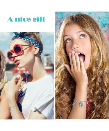 Highergo Bangles Making Kit with Link Chain Bracelets, Charms, and Jump Rings - 469 Pieces - Buy Online on SooperMarket.com