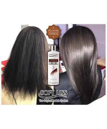 Brazilian Keratin Soft Liss Chocolate Kit 8oz - Best Hair Treatment for Smooth Shiny Hair | International Shipping Available - Buy Online on SooperMarket.com
