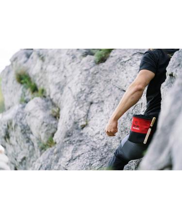 Shop Seven Mountains Boulder Accessories - Black & Red Chalk Bag Set with Bamboo Brush & Chalkball for Ultimate Climbing Safety - Buy Online on SooperMarket.com