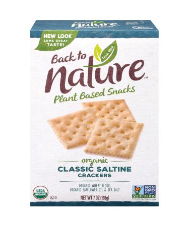 Back to Nature Crackers Organic Saltine 7 Ounce (Pack of 6)