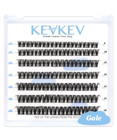 Lash Clusters 84 Pcs Cluster Lashes Eyelash Clusters DIY Cluster Eyelash Extensions Individual Lashes Thin Band & Soft(Gale C-8-16mix) C-Mix (8-16mm) Gale
