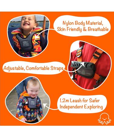 Hobbledehoo Active Child's Harness | Safety and Support for Toddlers | SEN Autism Awareness | Ages 1-7 | Original Orange - Buy Online on SooperMarket.com