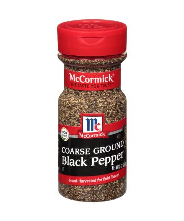 McCormick Coarse Ground Black Pepper, 3.12 oz 3.12 Ounce (Pack of 1)