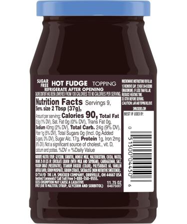 Smucker's Sugar Free Hot Fudge Topping 11.75 Ounces - Buy Online on SooperMarket.com