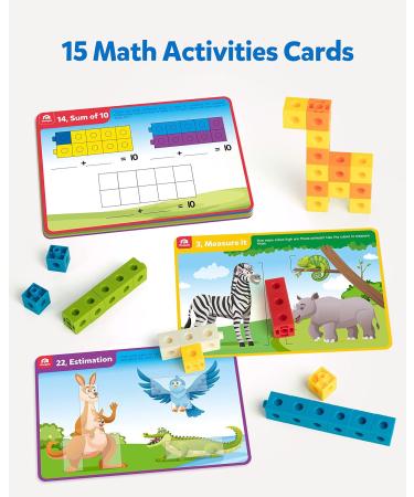 Coogam Math Cubes - Manipulative Counting Blocks & Activity Snap Linking Cube Toy for Preschool & Kindergarten Learning - Buy Online on SooperMarket.com