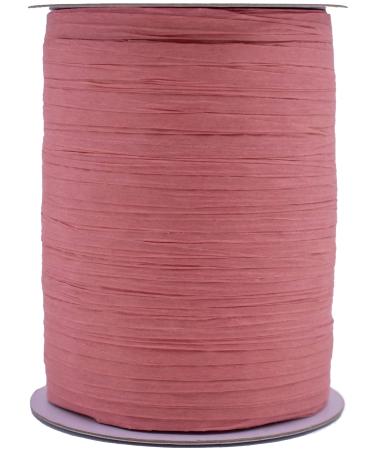 Paper Raffia Ribbon Roll 100 Yards for Kraft Packaging and Decoration (Coral)
