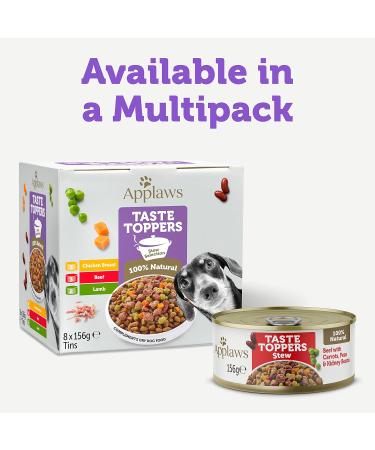 Applaws Premium Natural Wet Dog Food - Grain Free Beef & Vegetables Stew (12 x 156g) | International Shipping Available - Buy Online on SooperMarket.com