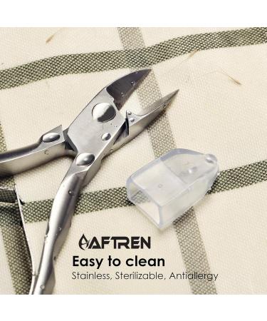 Professional Cuticle Nippers Precision Manicure Nail Clippers Stainless Steel Scissors Thick and Ingrown Nails Hospital Grade Podiatry Tool - Buy Online on SooperMarket.com