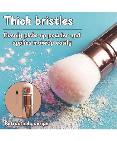 Face Make-up Brush Pink Retractable Blush Brush Retractable Blush Brush Soft bristles Loose Powder Brush Makeup Brush for Blush Powders Make up Foundation - Buy Online on SooperMarket.com