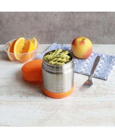 Mummy Cooks 300ml Insulated Children's Food Flask in Orange | Includes Free Stickers - Buy Online on SooperMarket.com