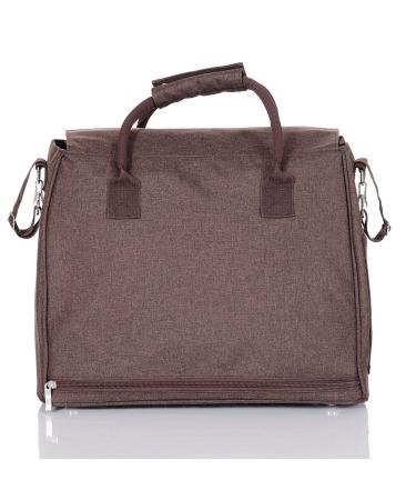 LCP Kids Changing Bag Set - 5-Piece Mat Pacifier & Stroller Holder - Brown | International Shipping - Buy Online on SooperMarket.com