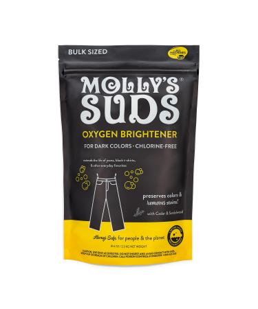Molly's Suds Natural Oxygen Brightener Dark Wash | Natural Bleach Alternative, Plant-Derived Ingredients | Preserves Colors and Removes Stains (Cedar and Sandalwood - 79 oz)