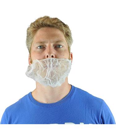 White Disposable Beard Net Covers with Elastic Bands Heavy Duty Beard Restraints Comfortable Protective Beard Masks Nonwoven Latex Free Spunbond Safe & Clean Work Environment 100 PC Beard Net Stretchable Fits All 100 Pieces - Buy Online on SooperMarket.com