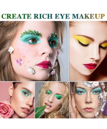 QIUFSSE 15-Color Green Eyeshadow Palette - Highly Pigmented Matte & Glitter Shades for Long-Lasting, Blendable Makeup - Perfect for Women, Christmas, Halloween - Buy Online on SooperMarket.com