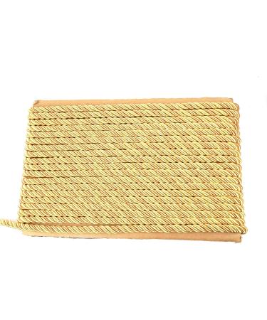 HedongHexi 8mm / 10 Yards Twisted Trim Cord Rope Nylon Twisted Cord Thread String for Home Decor  Crafts Making and Costume Crafting (Mix Gold) - Buy Online on SooperMarket.com