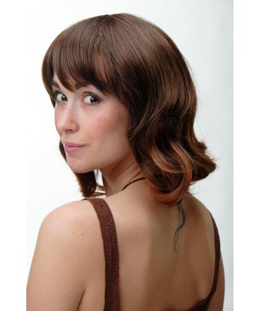 Buy WIG ME UP 2384-2T30 Short Wavy Ladies Wig - Dark Brown with Reddish Brown Tips - International Shipping Available - Buy Online on SooperMarket.com