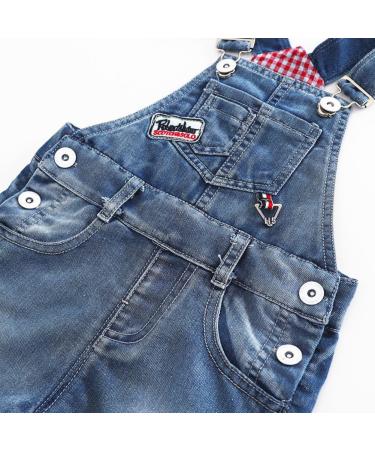 KIDSCOOL SPACE Big Ripped Denim Shortalls 6-7 Years Blue-1922 for Little Girls - Buy Online on SooperMarket.com