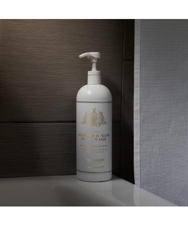 Almond & Aloe Titanic Body Wash 32 Oz - Hydrating Bath Gel for Men & Women | Made in USA - Buy Online on SooperMarket.com