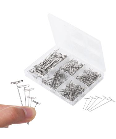 Mr. Pen- T Pins 220 Pack Assorted Sizes T-Pins T Pins for Blocking Knitting Wig Pins T Pins for Wigs Wig Pins for Foam Head T Pins for Sewing Wig T Pins Blocking Pins T Pins for Office Wall