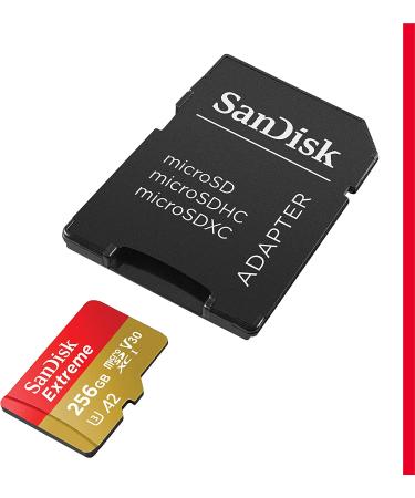 SanDisk 256GB Extreme microSDXC Memory Card - Up to 160MB/s, C10/U3/V30/A2, 4K, SDSQXA1-256G-GN6MA - Buy Online on SooperMarket.com