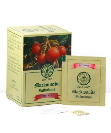 MACKWOODS ROSEHIP HERBAL INFUSION IN 25 ENVELOPED TEA BAGS