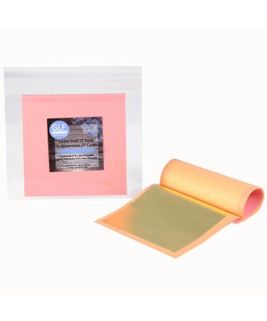 23 Karat Edible Gold Loose Leaf (Pack of 25 leaves) 3-3/8"x3-3/8" / 85mmx85mm