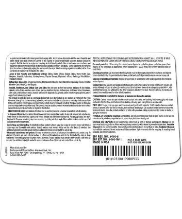 PDI Sani-Cloth Plus - Large Germicidal Disposable Cloth - 160 Count - Buy Online on SooperMarket.com