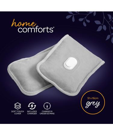 Rechargeable Electric Hot Water Bottle Hand Warmer Massager - 51x16cm Grey - Buy Online on SooperMarket.com