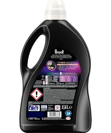 Perwoll Black Detergent - 52 Wash Loads | Gentle Cleaning for Dark Textiles | Triple-Renew Technology - 2.6L Pack - Buy Online on SooperMarket.com