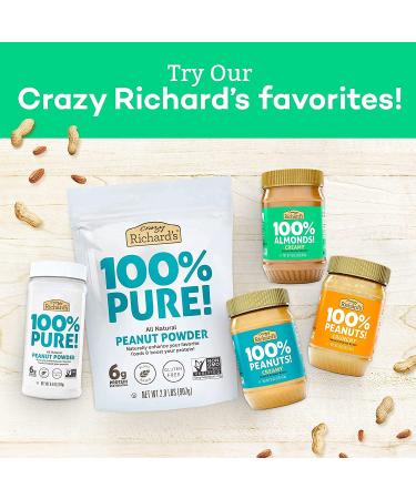 Crazy Richard Creamy Peanut Butter 16 oz (4 Pack) - 1 Pound Creamy Peanut Butter - Buy Online on SooperMarket.com