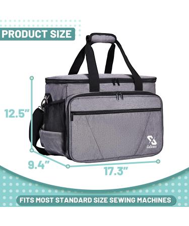 Golkcurx Sewing Machine Case - Removable Padding, Shoulder Strap - Grey - Buy Online on SooperMarket.com