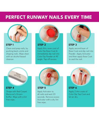 Red Carpet Manicure Color Dip Powder Kits | Essentials for Color Dip Application | 6-Piece Set - Buy Online on SooperMarket.com