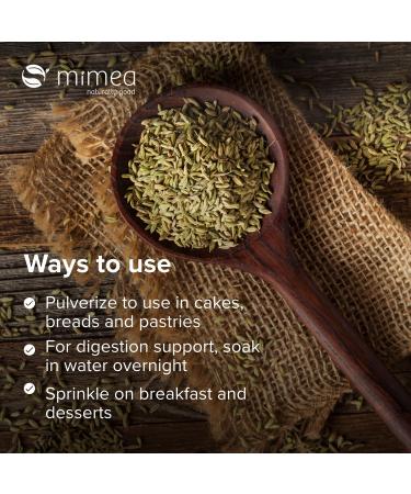Mimea Fennel Seed Whole | 1kg | Quality Ingredients | Great for Cooking | Herbal Remedy | Natural | Great for Pickling - Buy Online on SooperMarket.com